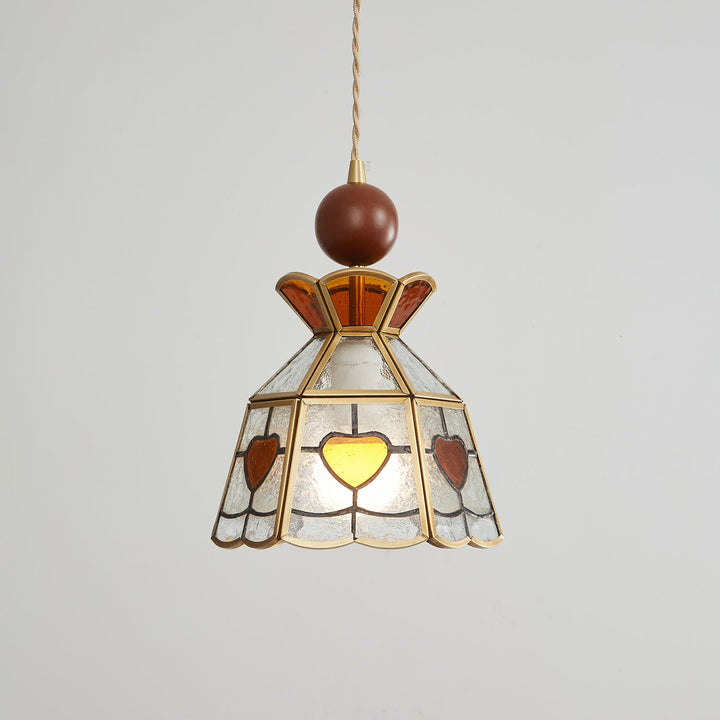 Florace Suspension Vintage en Bois et Verre - Neutralighting