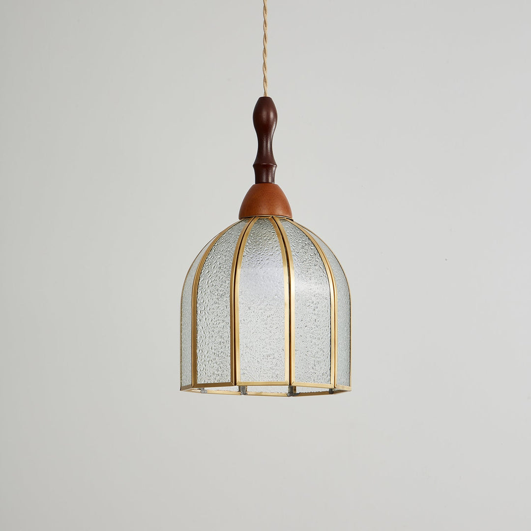 Florace Suspension Vintage en Bois et Verre - Neutralighting