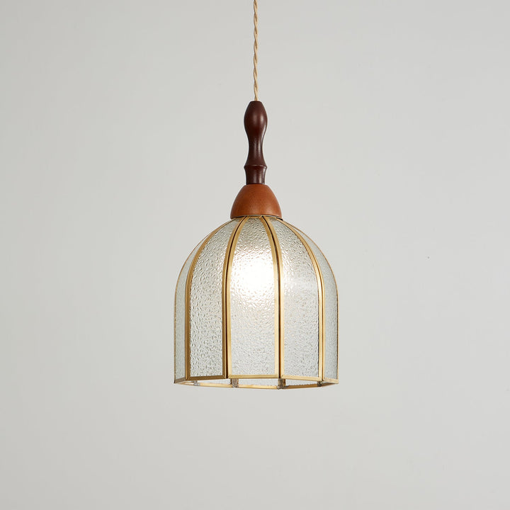 Florace Suspension Vintage en Bois et Verre - Neutralighting