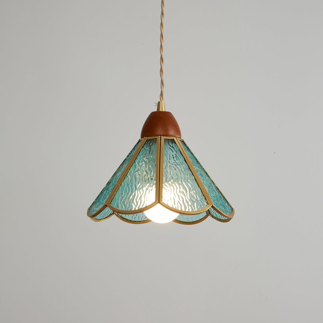 Florace Suspension Vintage en Bois et Verre - Neutralighting