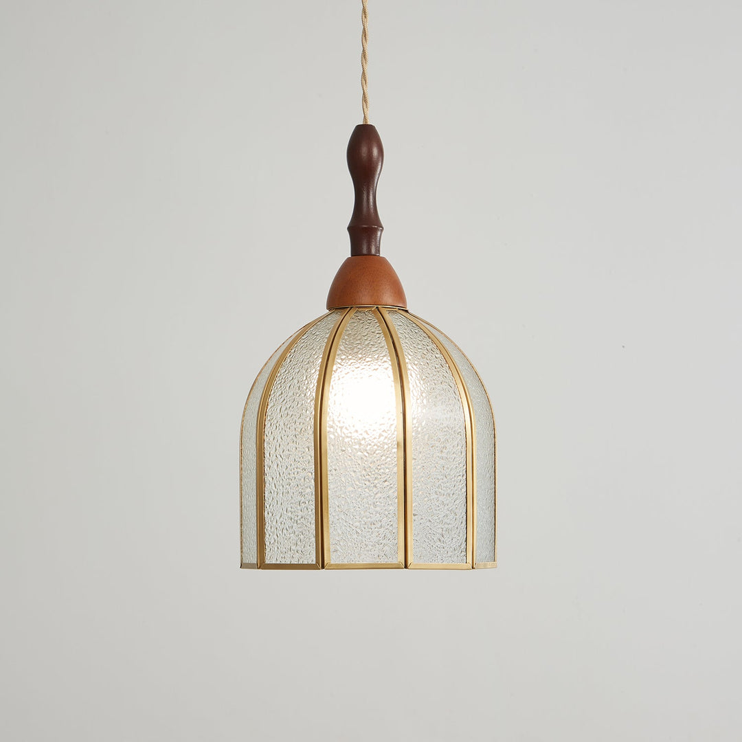 Florace Suspension Vintage en Bois et Verre - Neutralighting