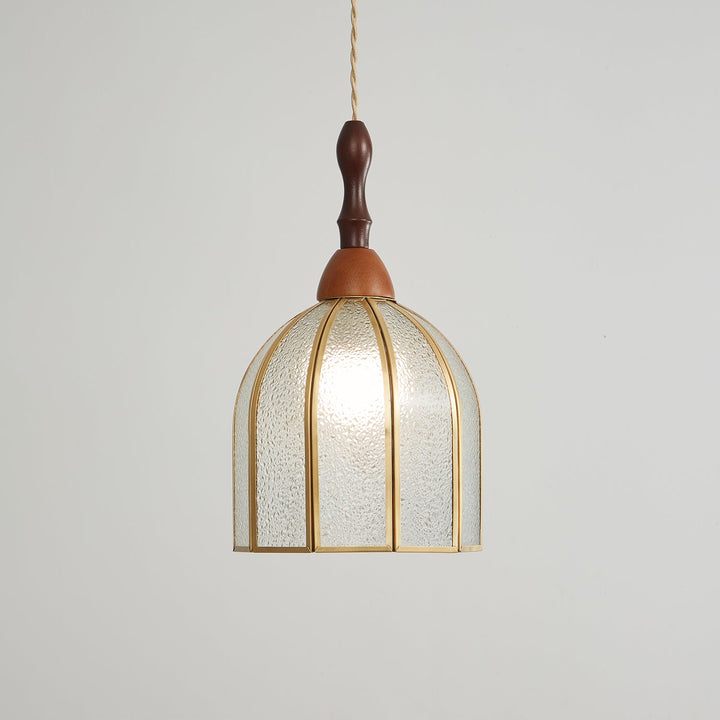 Florace Suspension Vintage en Bois et Verre - Neutralighting