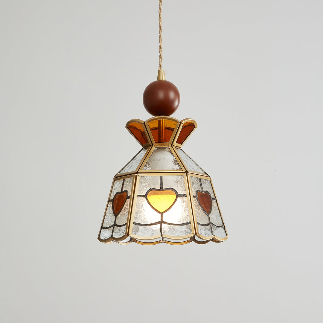 Florace Suspension Vintage en Bois et Verre - Neutralighting