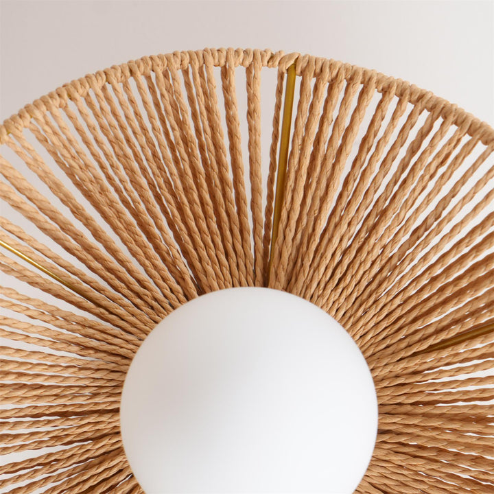Fynora Lustra Plafonnier Semi-Encastré Tissé Élégant - Neutralighting