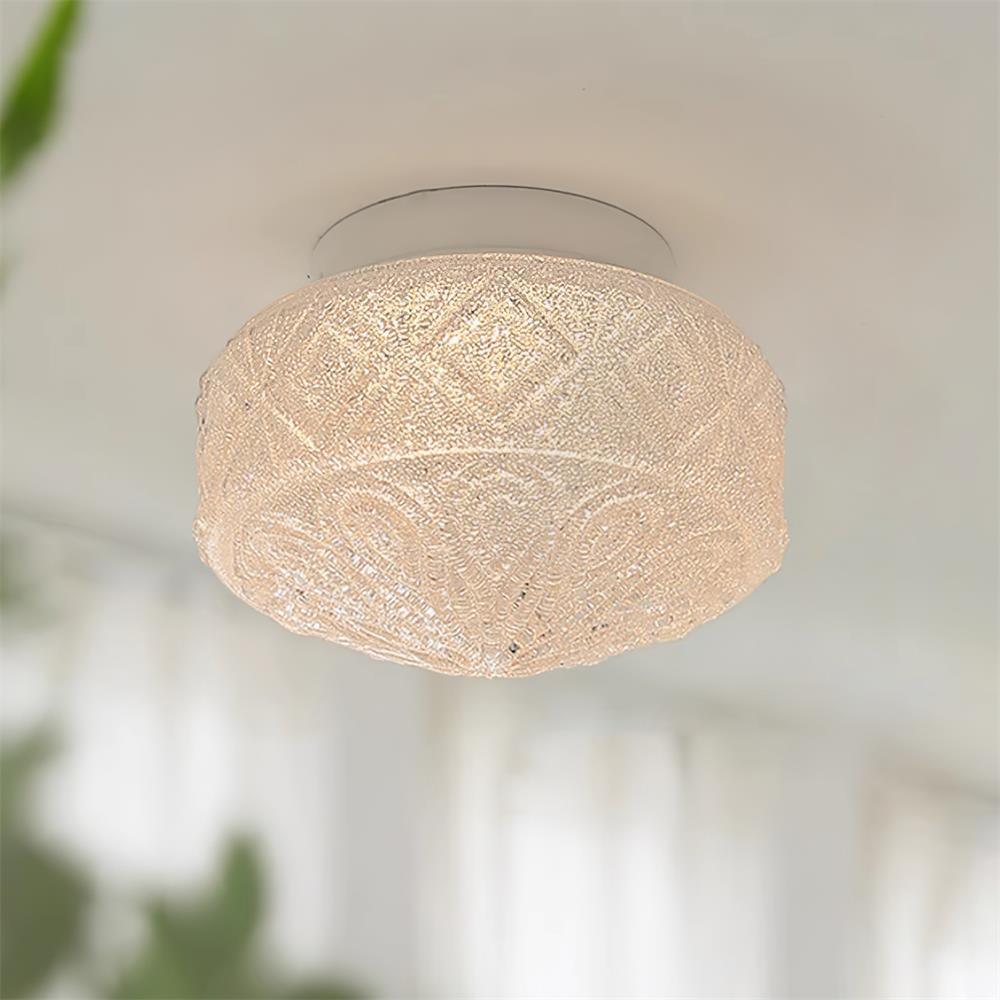 Evale Lustra Plafonnier Givré Semi-Encastré - Neutralighting