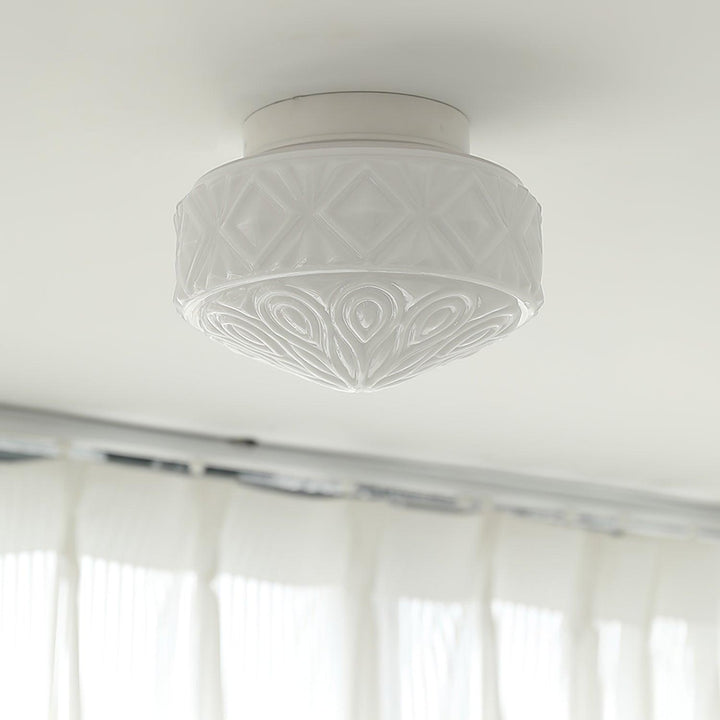 Evale Lustra Plafonnier Givré Semi-Encastré - Neutralighting