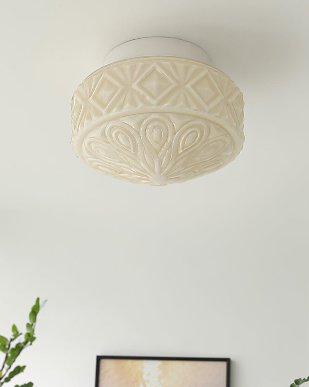 Evale Lustra Plafonnier Givré Semi-Encastré - Neutralighting