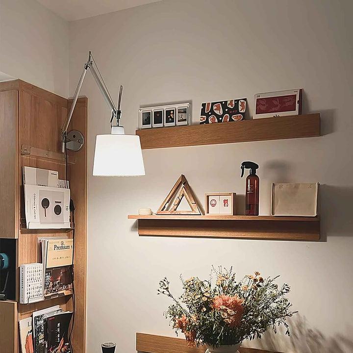 Elvinir Métal 18cm Blanc LED