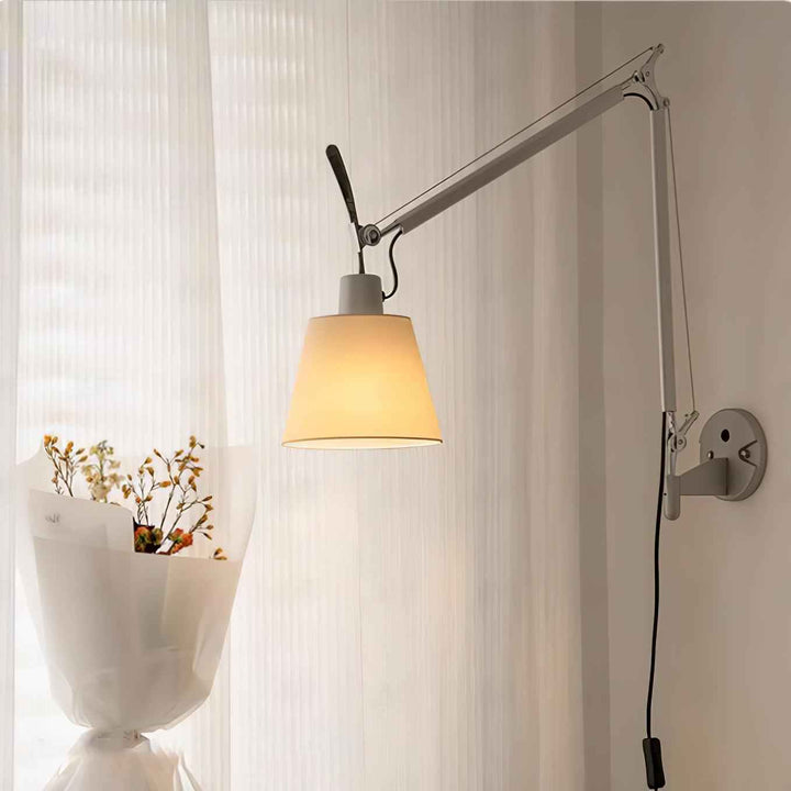 Elvinir Métal 18cm Blanc LED