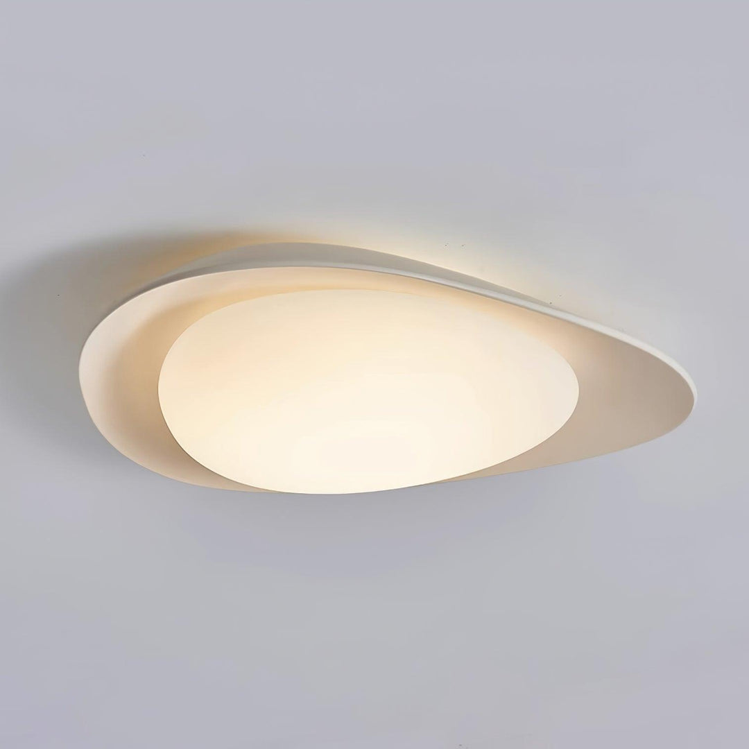 Blex Plafonnier Vert &amp; Beige en Forme de Galet - Neutralighting