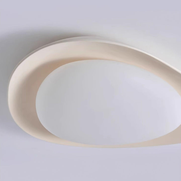 Blex Plafonnier Vert &amp; Beige en Forme de Galet - Neutralighting