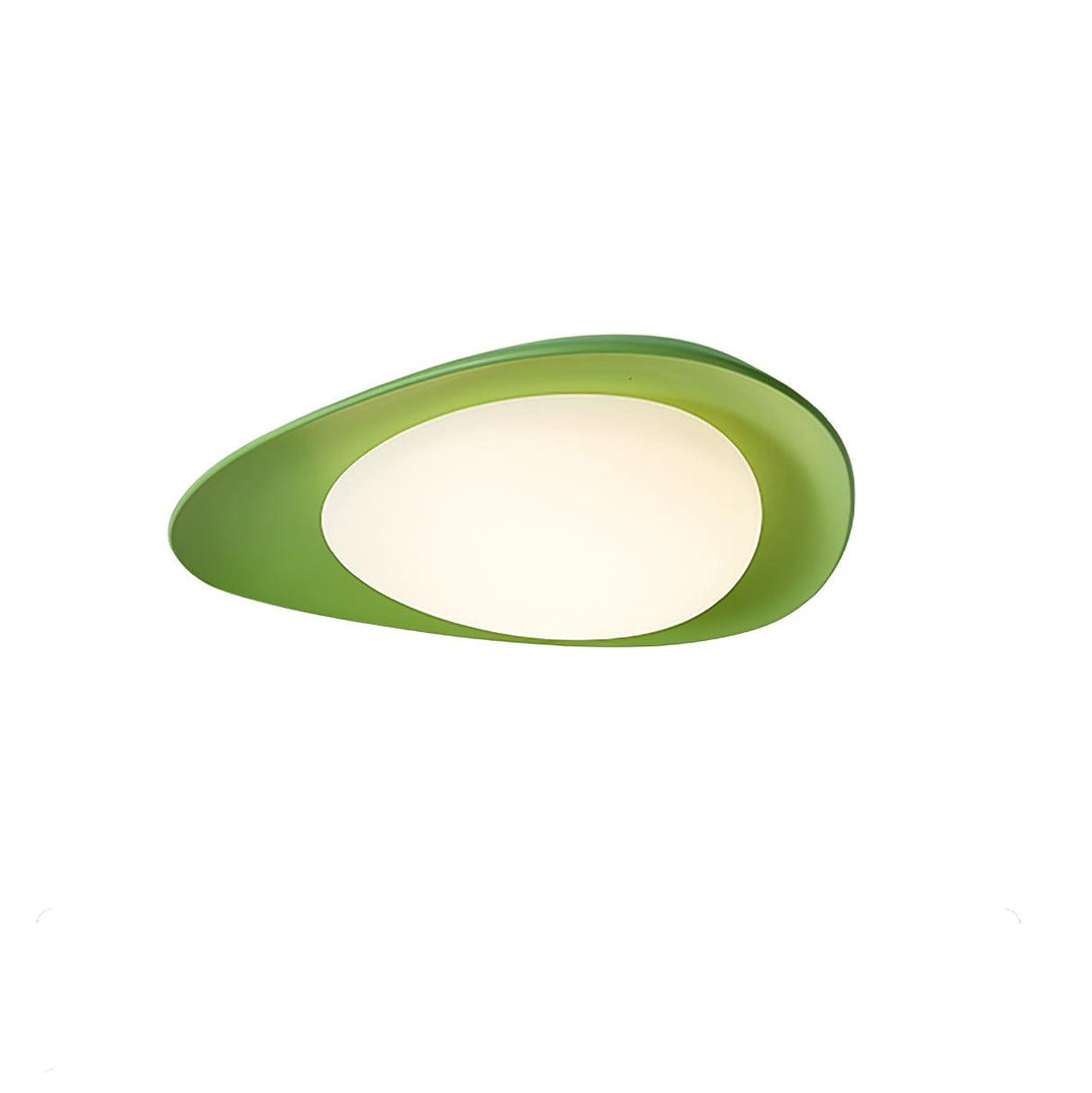 Blex Plafonnier Vert &amp; Beige en Forme de Galet - Neutralighting