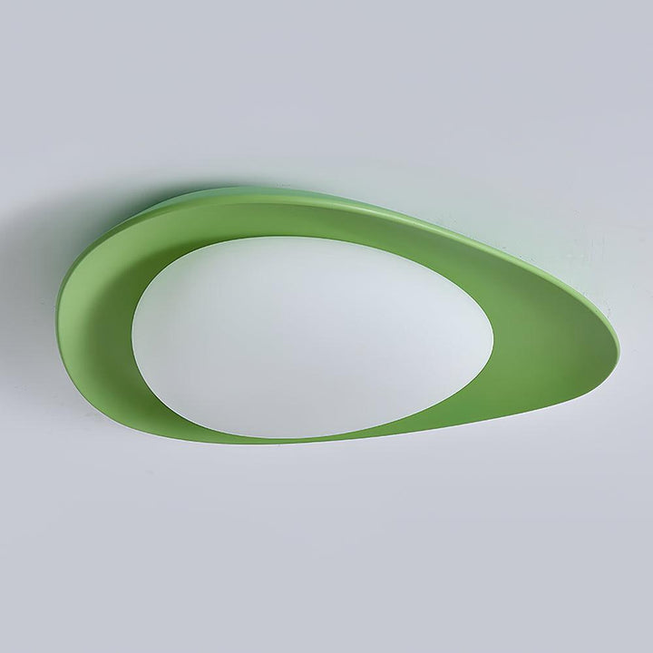 Blex Plafonnier Vert &amp; Beige en Forme de Galet - Neutralighting