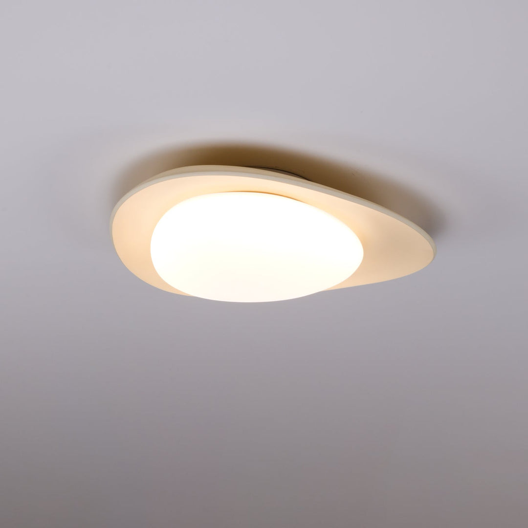 Blex Plafonnier Vert &amp; Beige en Forme de Galet - Neutralighting