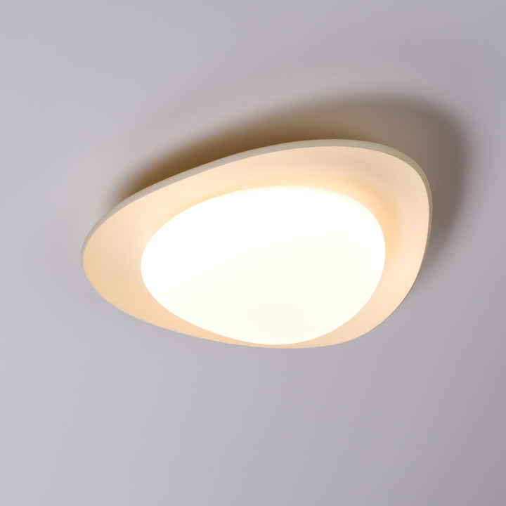 Blex Plafonnier Vert &amp; Beige en Forme de Galet - Neutralighting