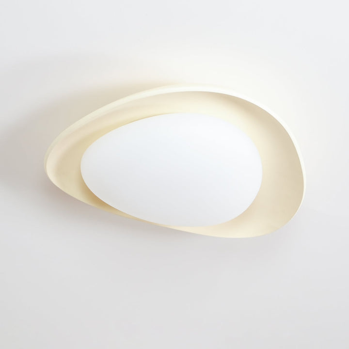 Blex Plafonnier Vert &amp; Beige en Forme de Galet - Neutralighting