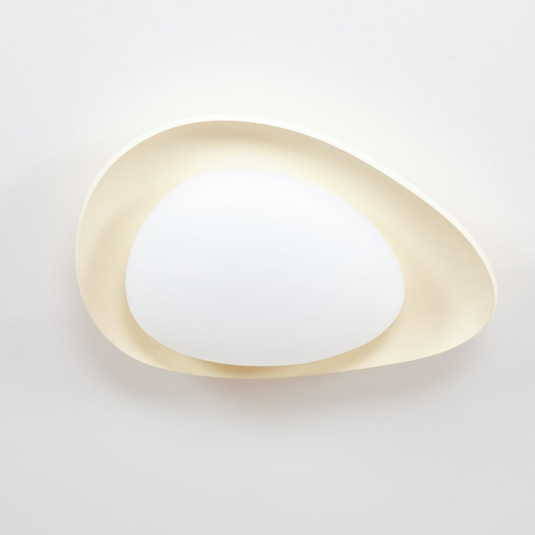 Blex Plafonnier Vert &amp; Beige en Forme de Galet - Neutralighting