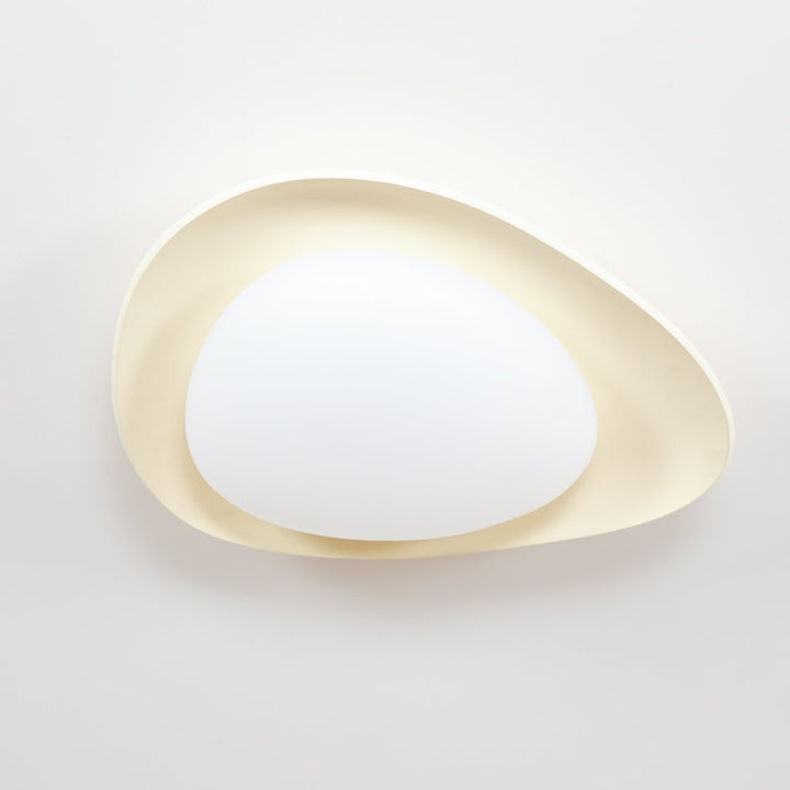 Blex Plafonnier Vert &amp; Beige en Forme de Galet - Neutralighting