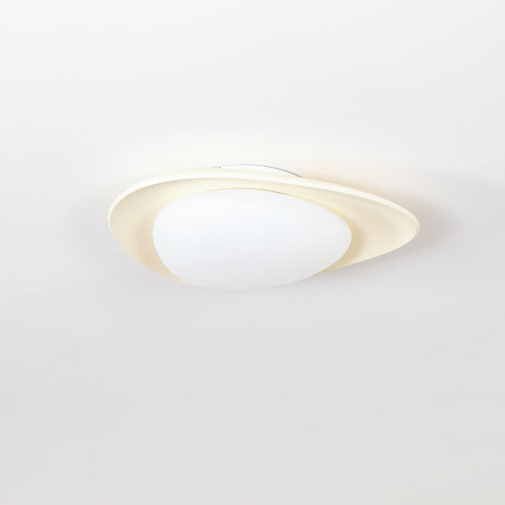 Blex Plafonnier Vert &amp; Beige en Forme de Galet - Neutralighting