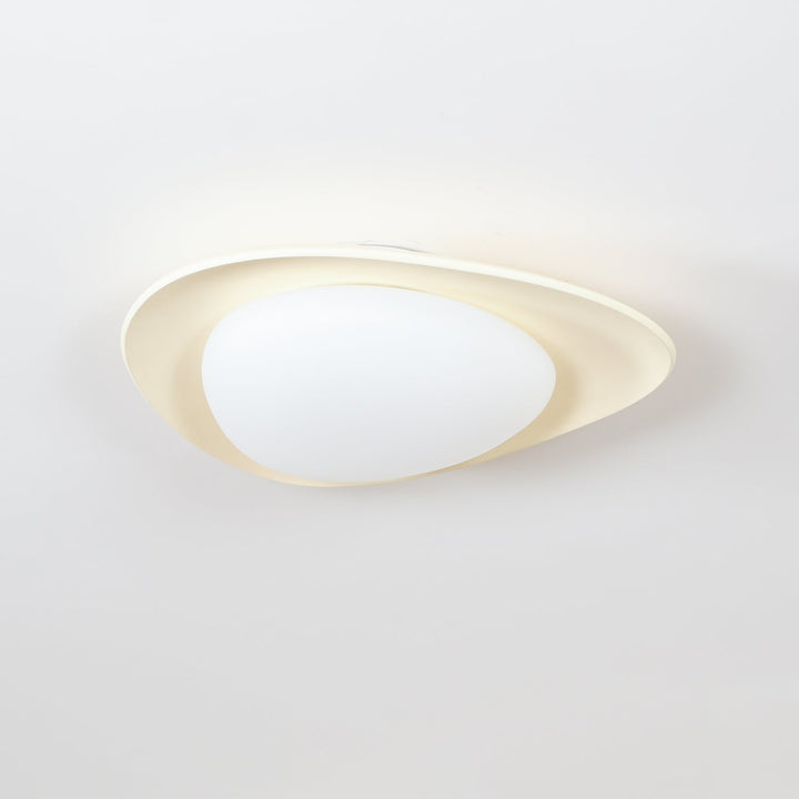 Blex Plafonnier Vert &amp; Beige en Forme de Galet - Neutralighting