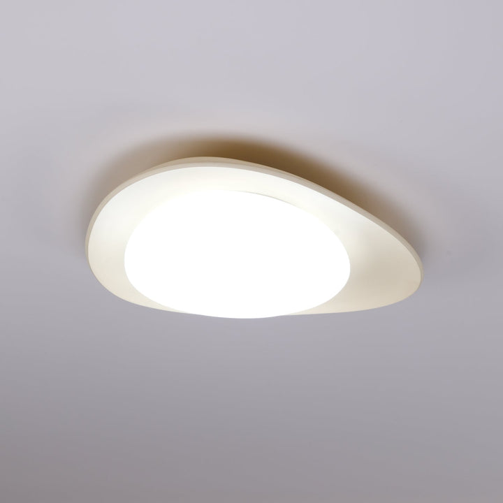 Blex Plafonnier Vert &amp; Beige en Forme de Galet - Neutralighting