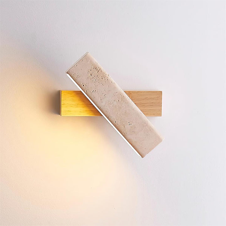 Orbit Applique Murale Rotative Travertin - Neutralighting