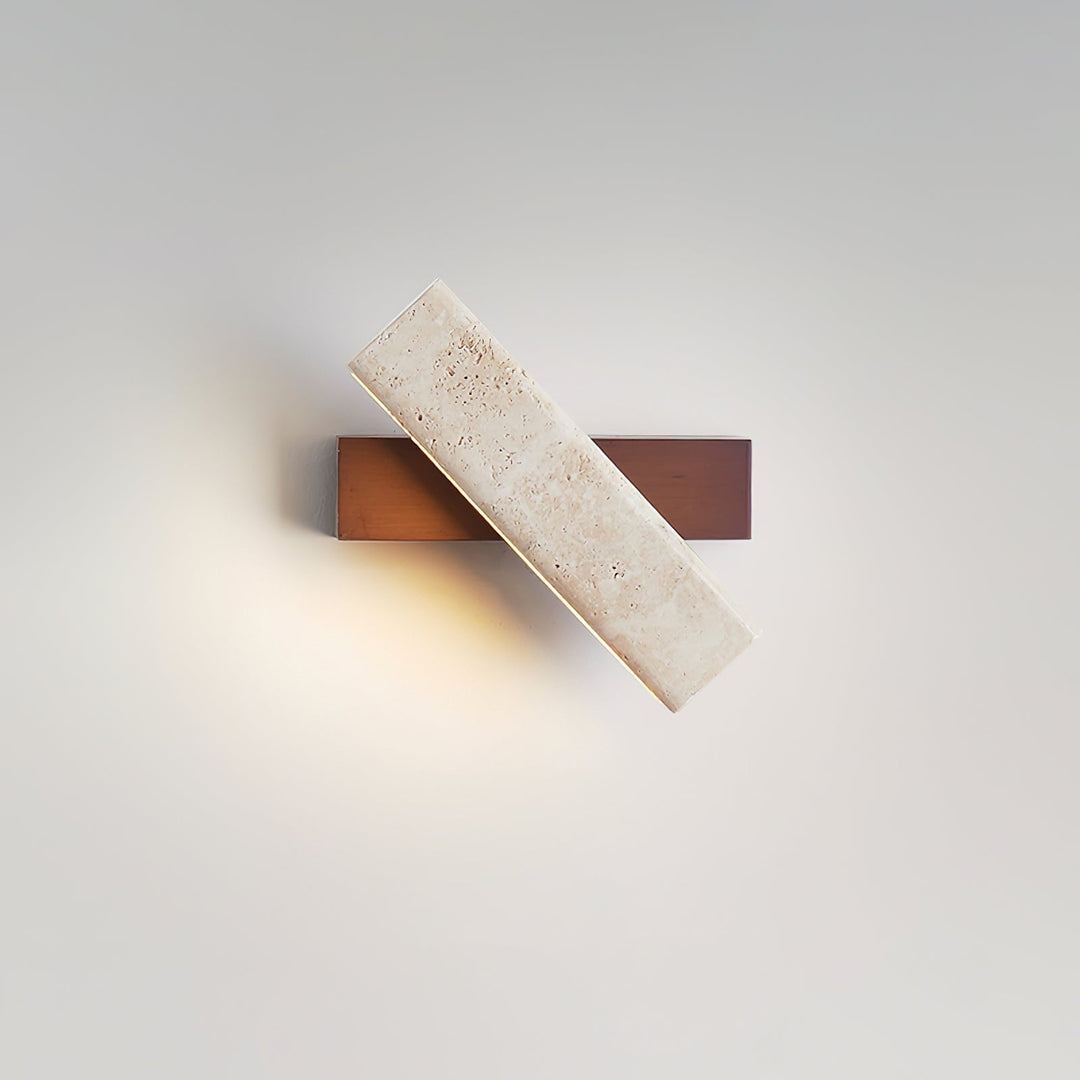 Orbit Applique Murale Rotative Travertin - Neutralighting