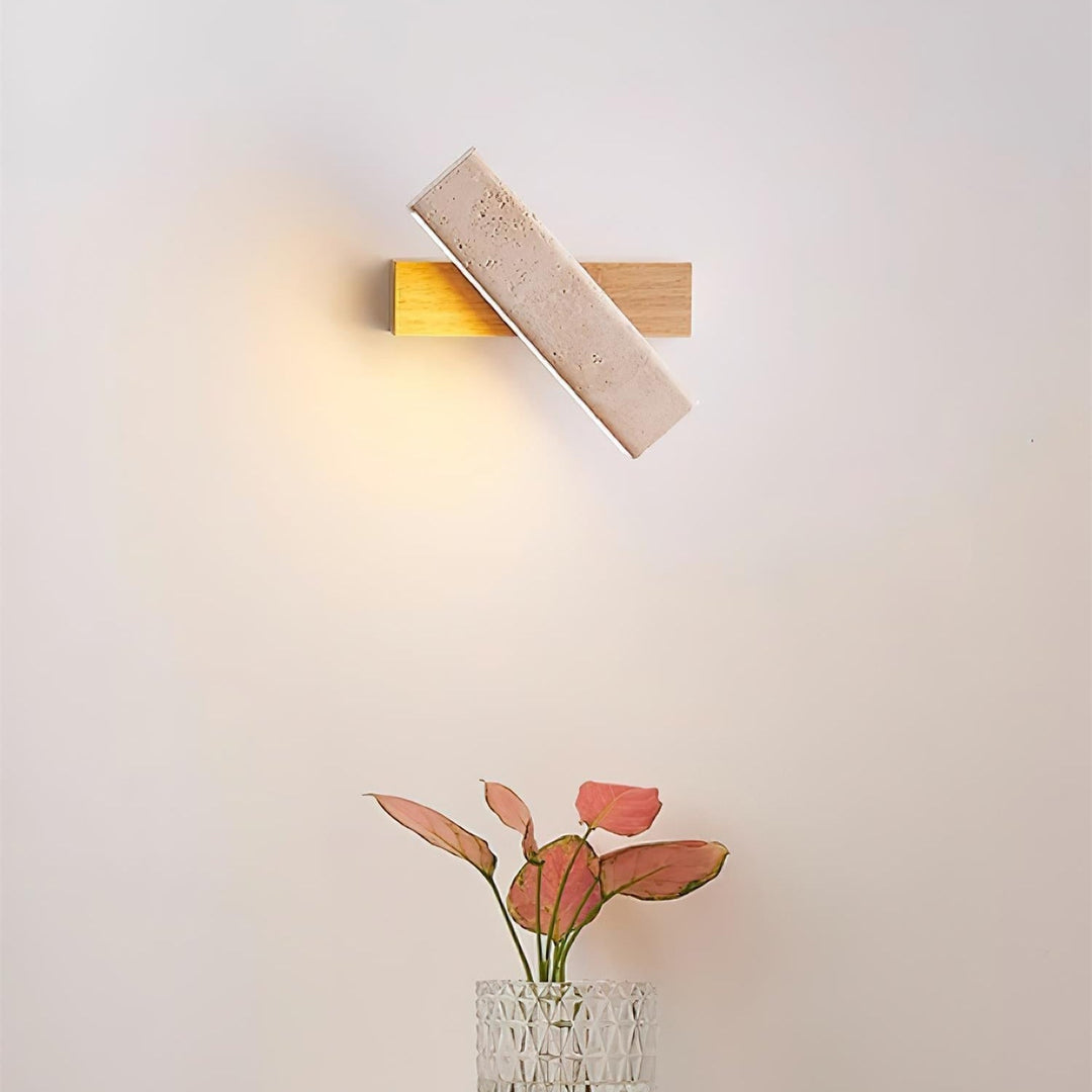 Orbit Applique Murale Rotative Travertin - Neutralighting