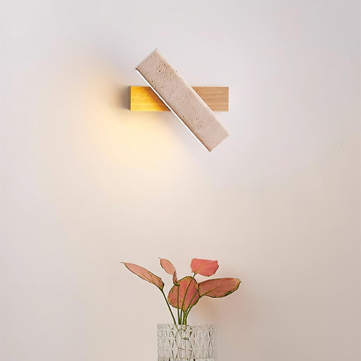 Orbit Applique Murale Rotative Travertin - Neutralighting