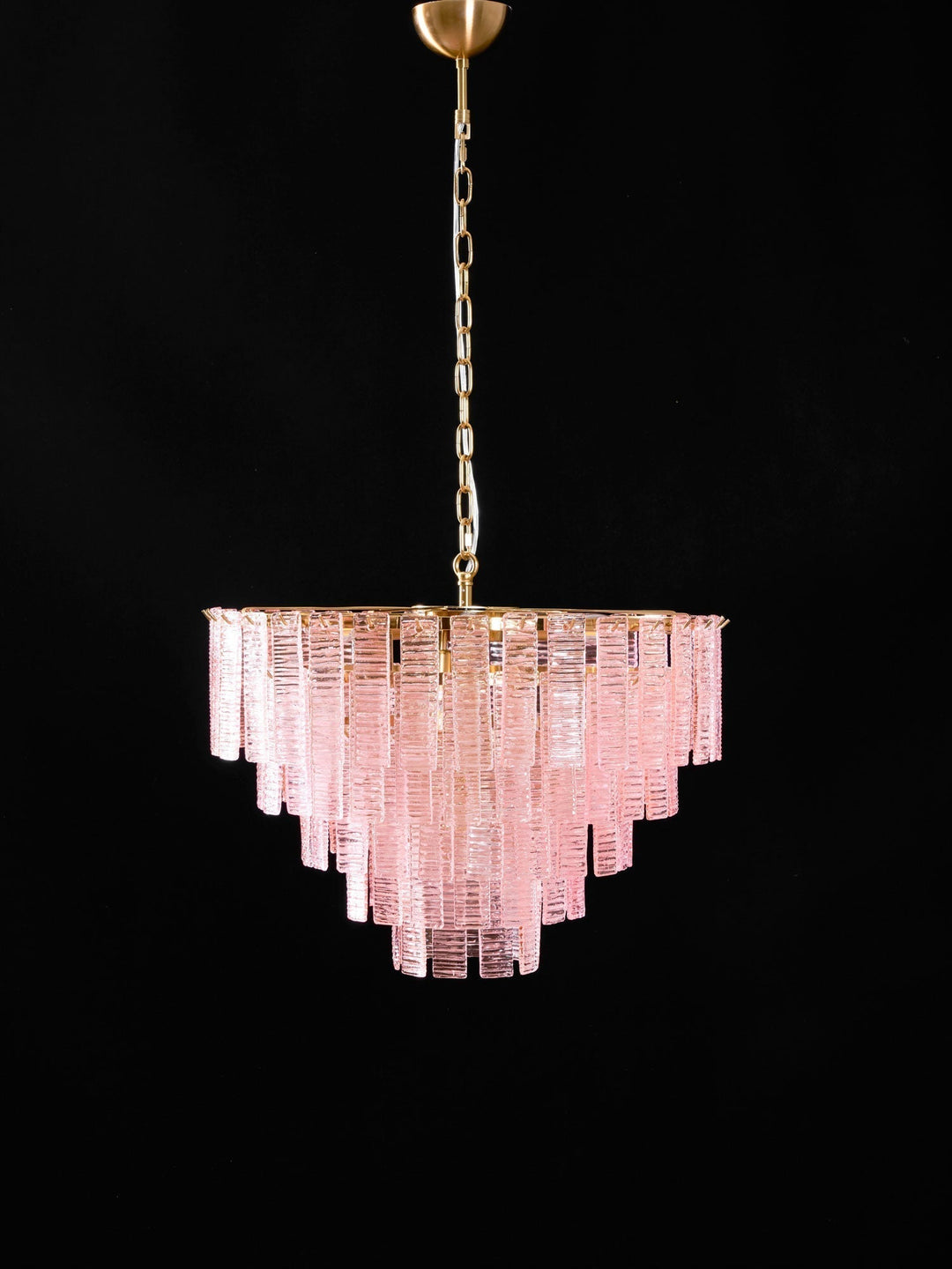 Aurora Lustre Rose Murano Verre Superposé Vintage Luxe - Neutralighting