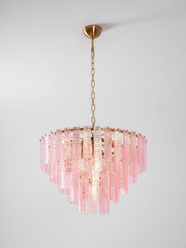 Aurora Lustre Rose Murano Verre Superposé Vintage Luxe - Neutralighting