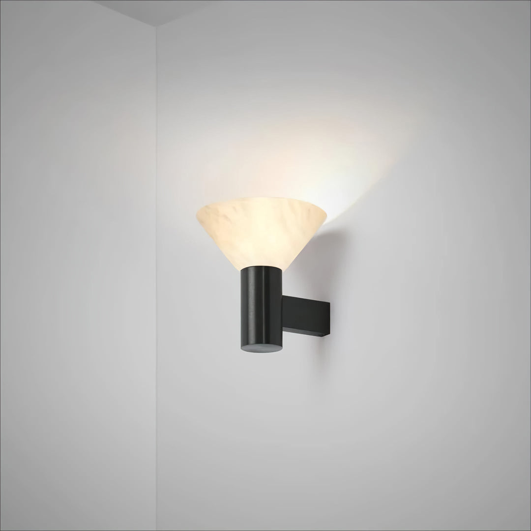 Eurnoria Applique Murale Conique en Albâtre - Neutralighting