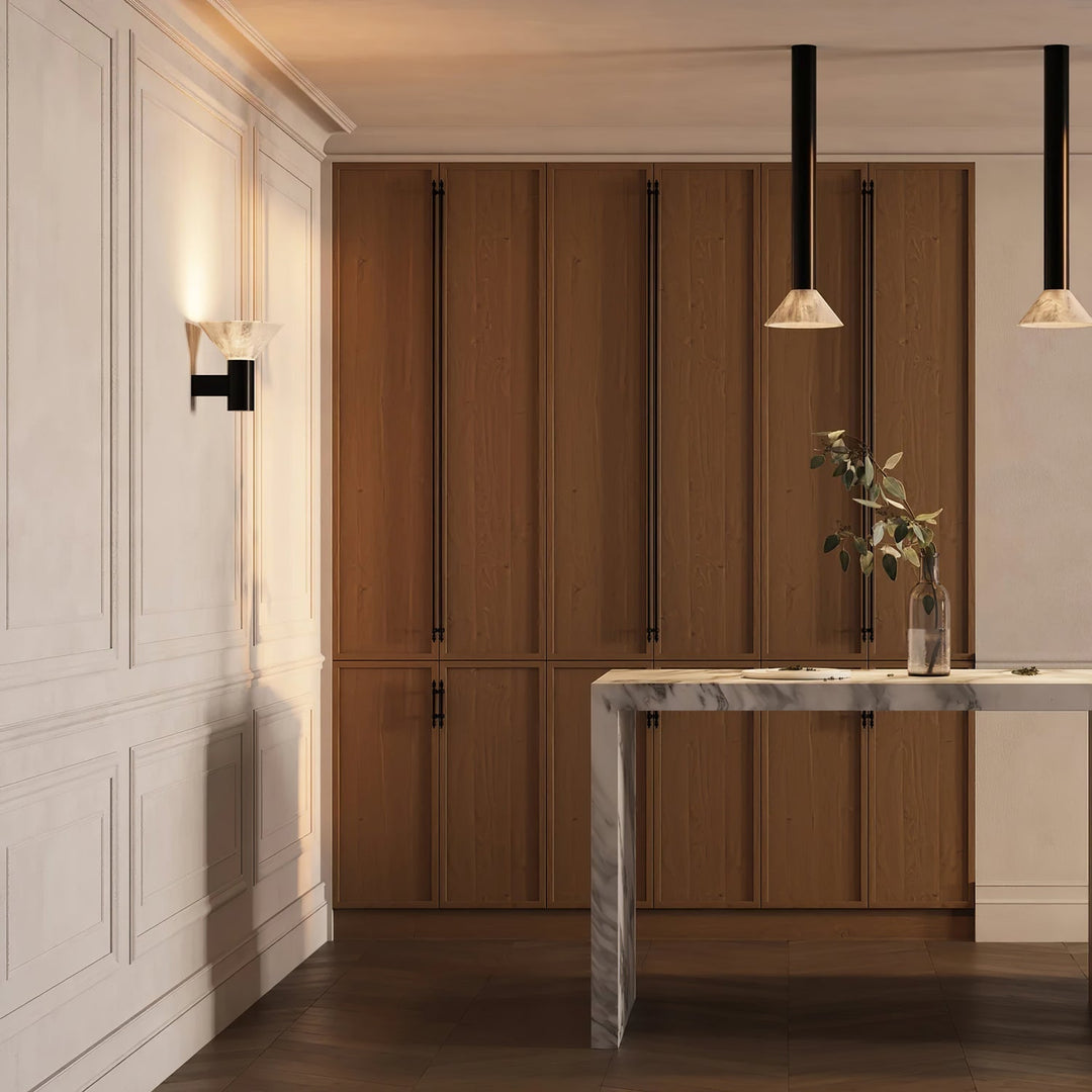 Eurnoria Applique Murale Conique en Albâtre - Neutralighting