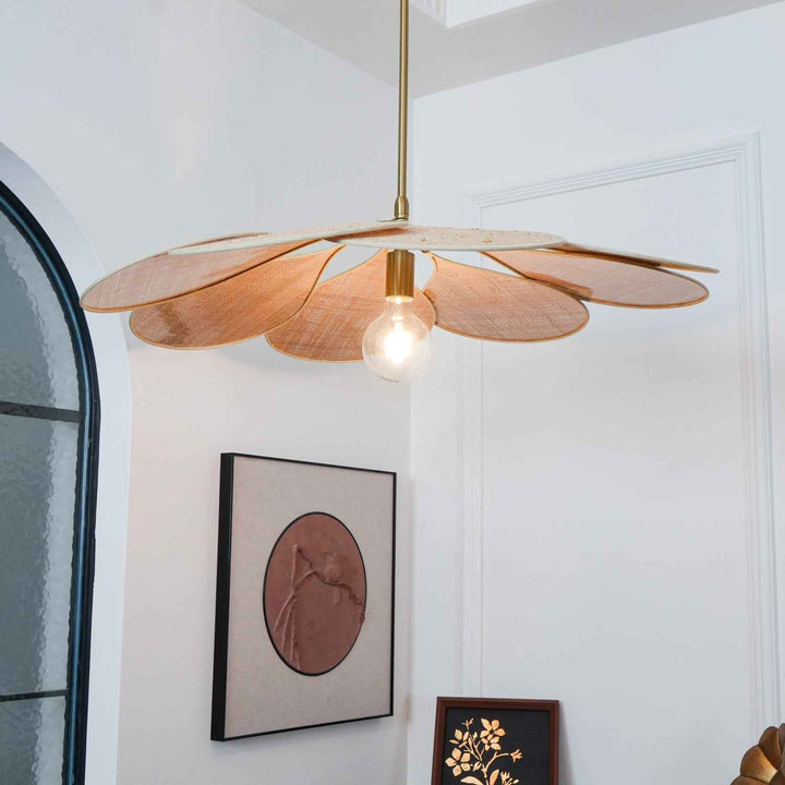 Tory Floraison Rotin Suspension - Neutralighting