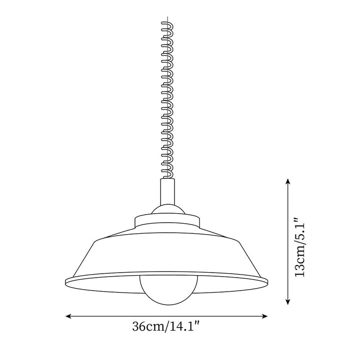 Toscot Suspension Émail Abat-jour - Neutralighting
