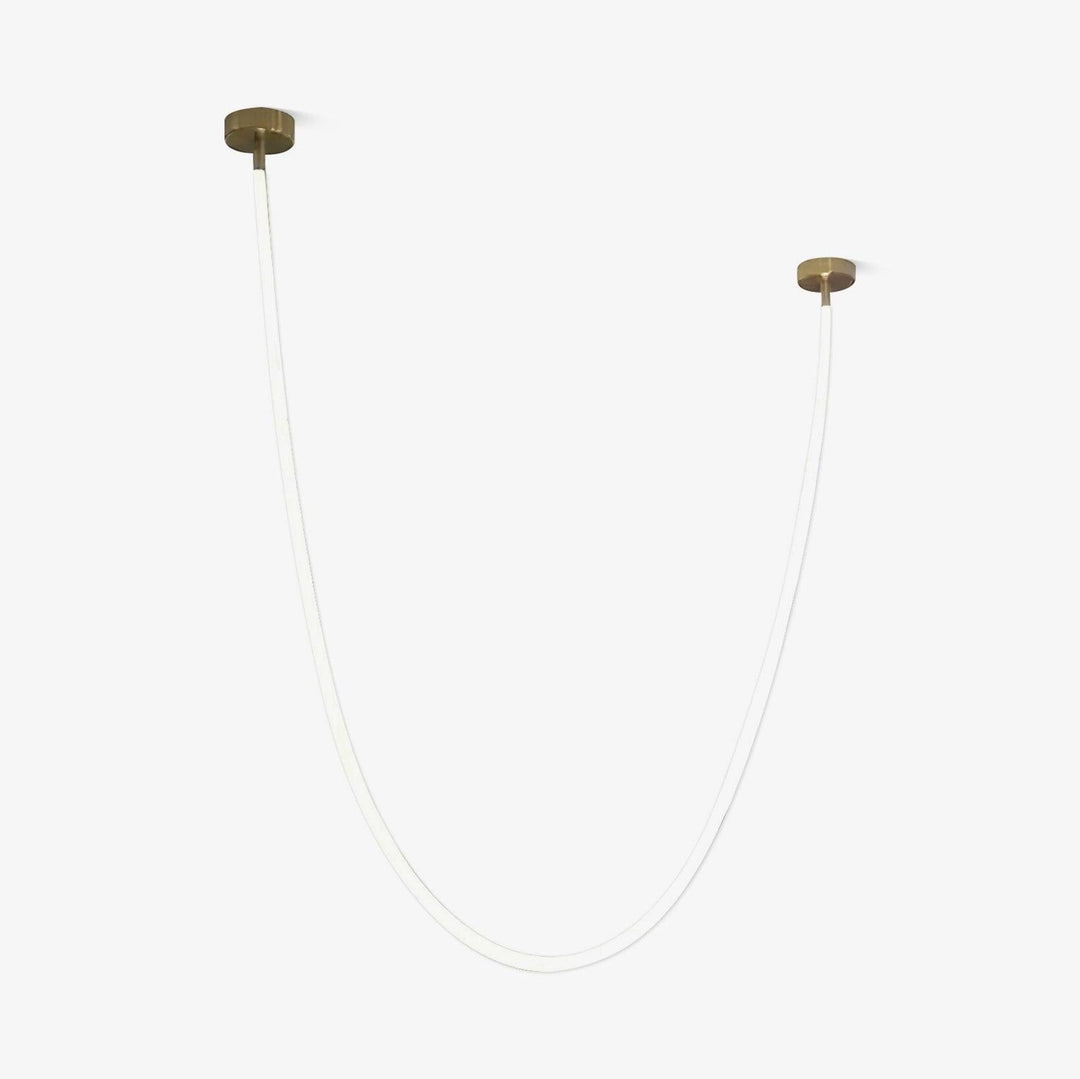 Solara Suspension Courbe Flexible Silicone Laiton - Neutralighting