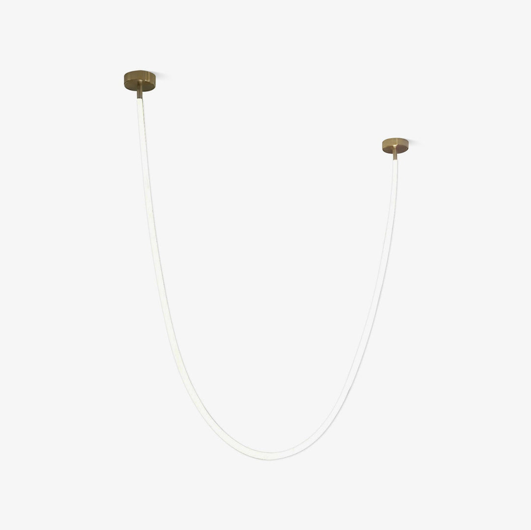 Solara Suspension Courbe Flexible Silicone Laiton - Neutralighting