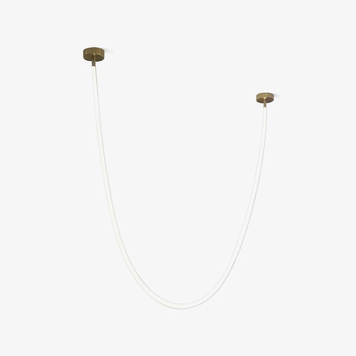 Solara Suspension Courbe Flexible Silicone Laiton - Neutralighting