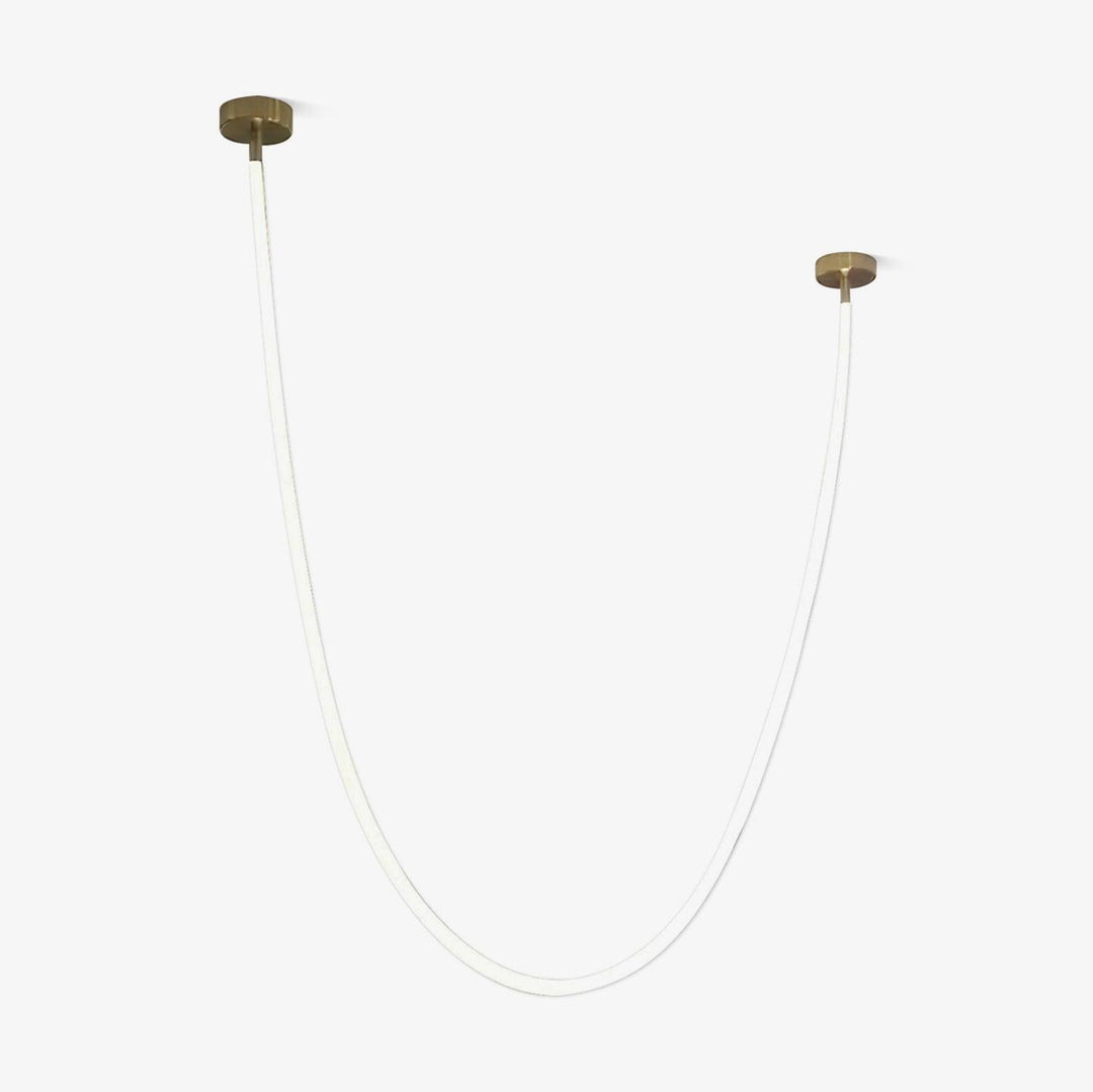 Solara Suspension Courbe Flexible Silicone Laiton - Neutralighting