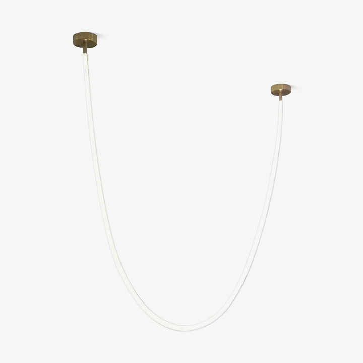 Solara Suspension Courbe Flexible Silicone Laiton - Neutralighting