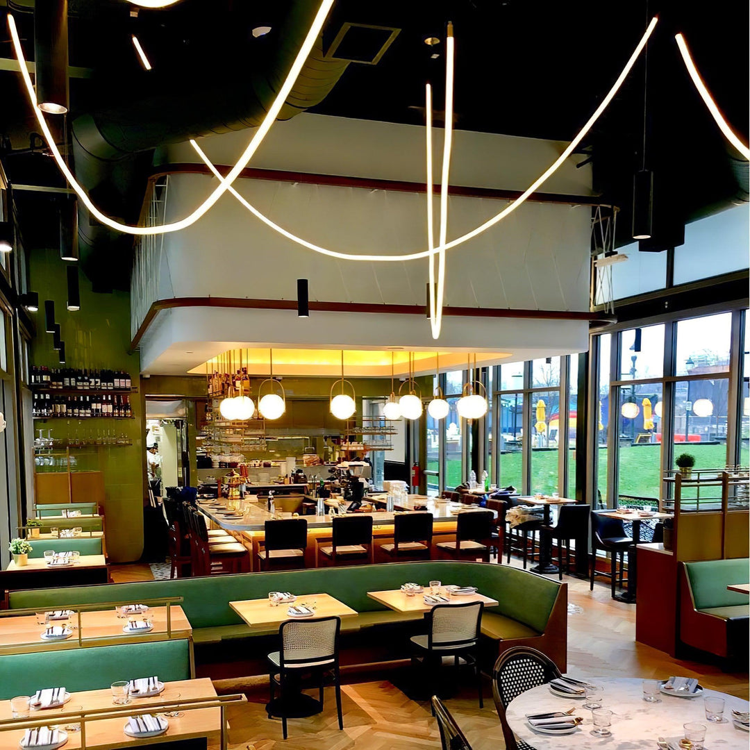 Solara Suspension Courbe Flexible Silicone Laiton - Neutralighting