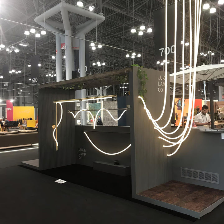 Solara Suspension Courbe Flexible Silicone Laiton - Neutralighting