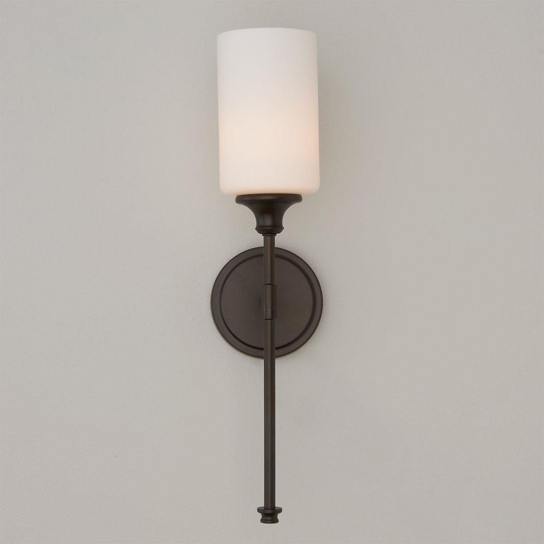 Tracie Ancien Industriel Laiton Verre Applique - Neutralighting