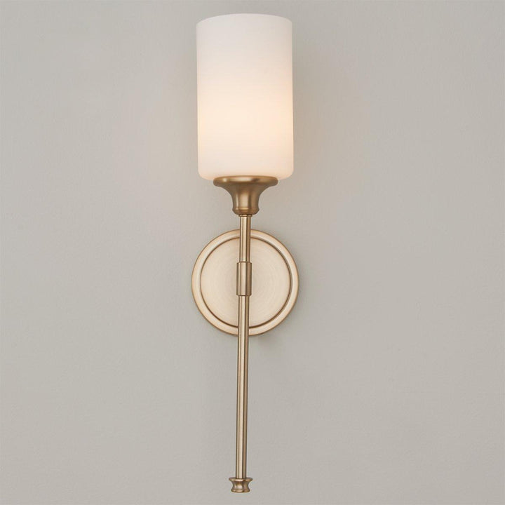 Tracie Ancien Industriel Laiton Verre Applique - Neutralighting