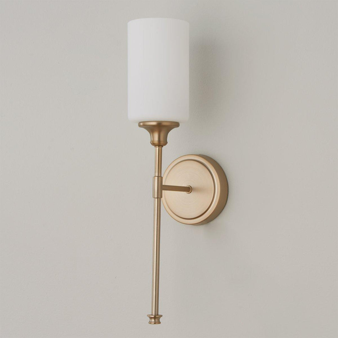 Tracie Ancien Industriel Laiton Verre Applique - Neutralighting
