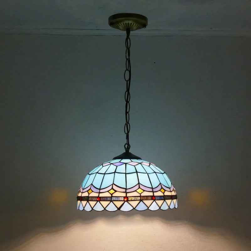 Tiffany Rétro LED Suspension Métal Verre Salle À Manger/Salon - Neutralighting