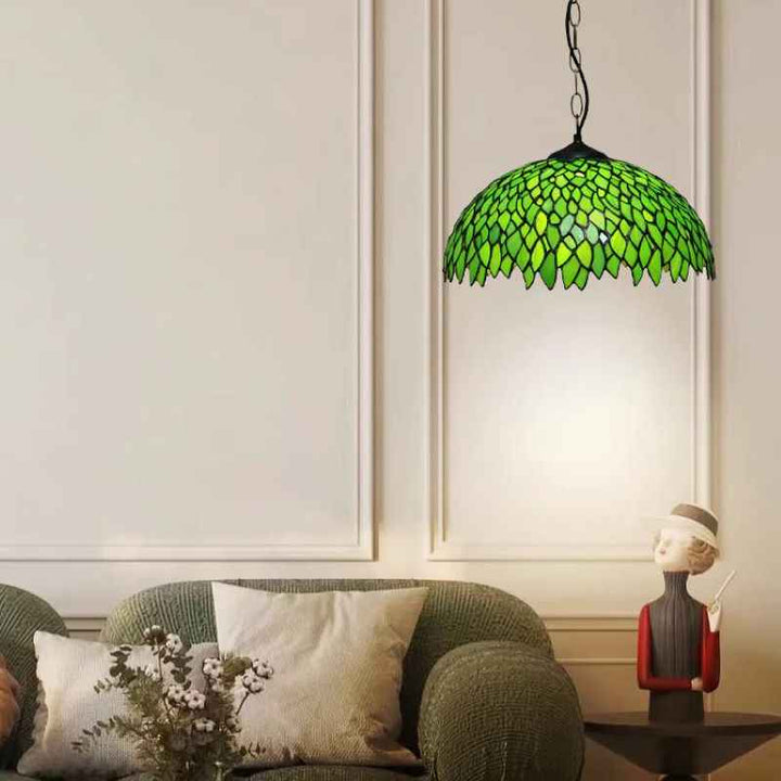 Tiffany Rétro Rond Colorée Suspension Verre Chambre À Coucher/Bar - Neutralighting