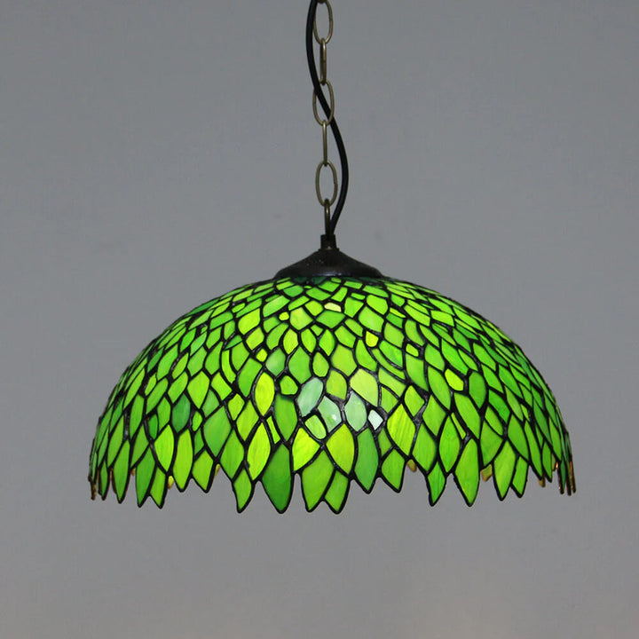 Tiffany Rétro Rond Colorée Suspension Verre Chambre À Coucher/Bar - Neutralighting
