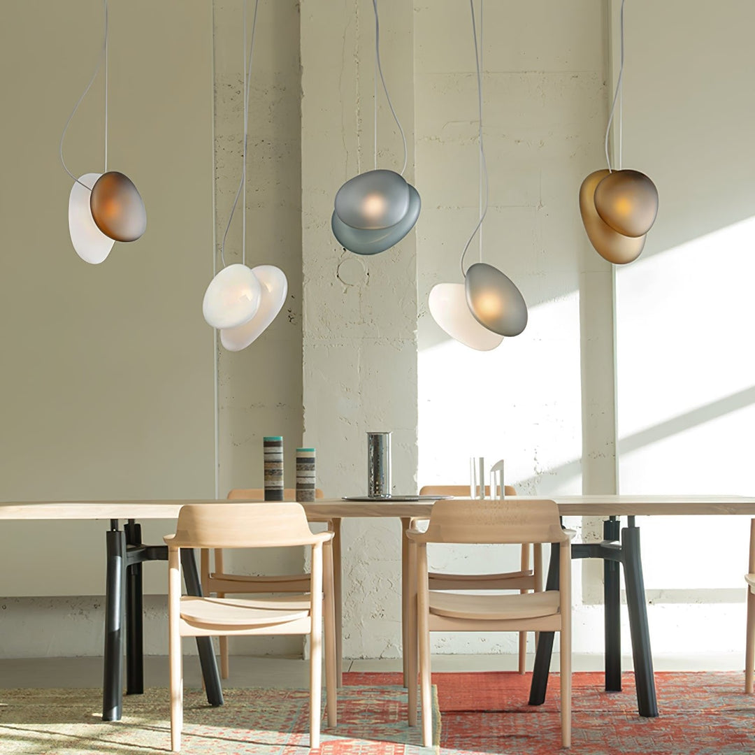 Eclipse Suspension en Verre Givré - Neutralighting