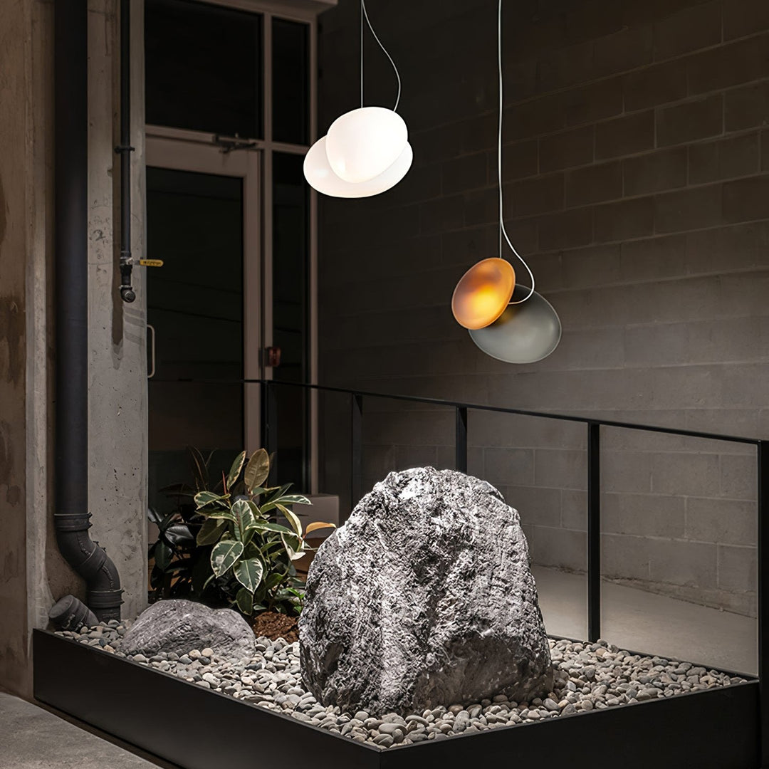 Eclipse Suspension en Verre Givré - Neutralighting
